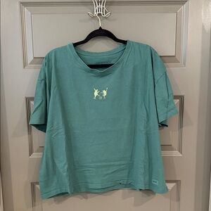 Life Is Good Teal Short Sleeve Tee